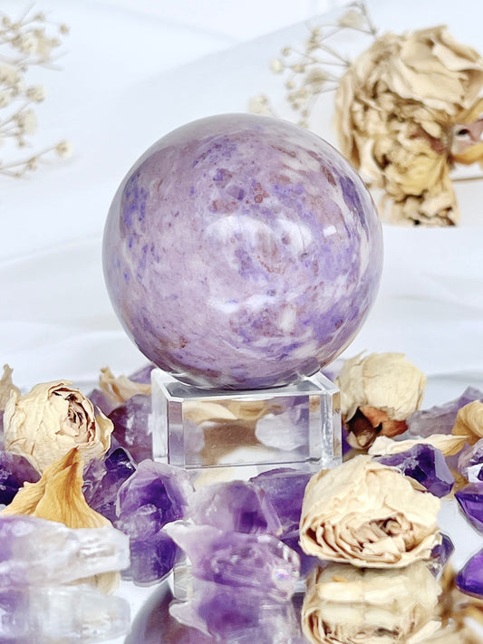 Rare Lavender Jade Sphere LJ27