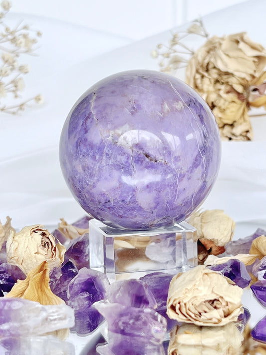 Rare Lavender Jade Sphere LJ22