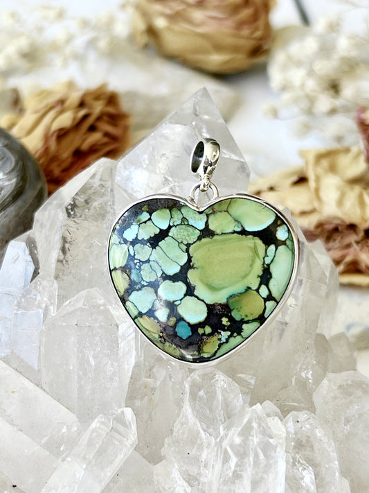 ‘Awena’ Turquoise Heart Pendent 925 T4