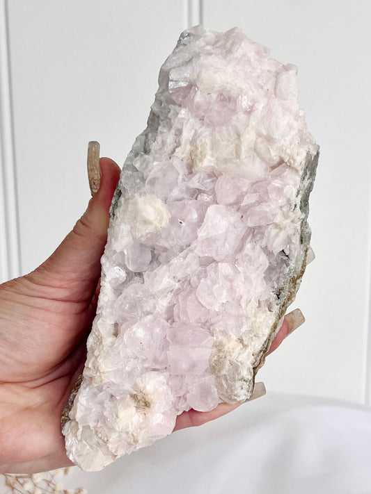 ‘Celestial Rose’ UV Reactive Pink Calcite Bearing Manganese Cluster BC12