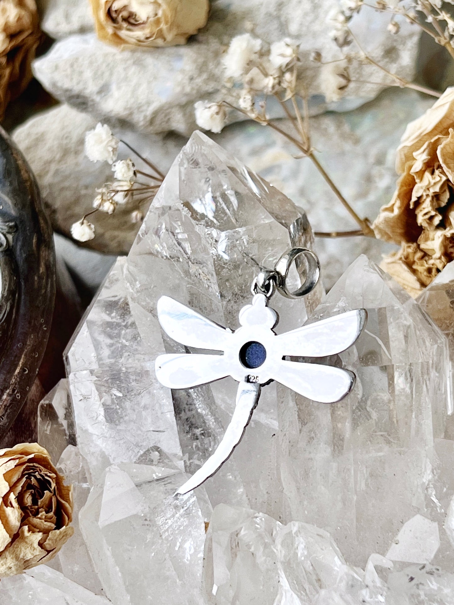 Lapis Lazuli Dragonfly Pendent 925 LDF1