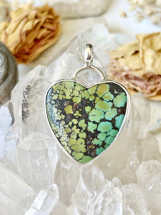 ‘Halona’ Turquoise Heart Pendent 925 T1