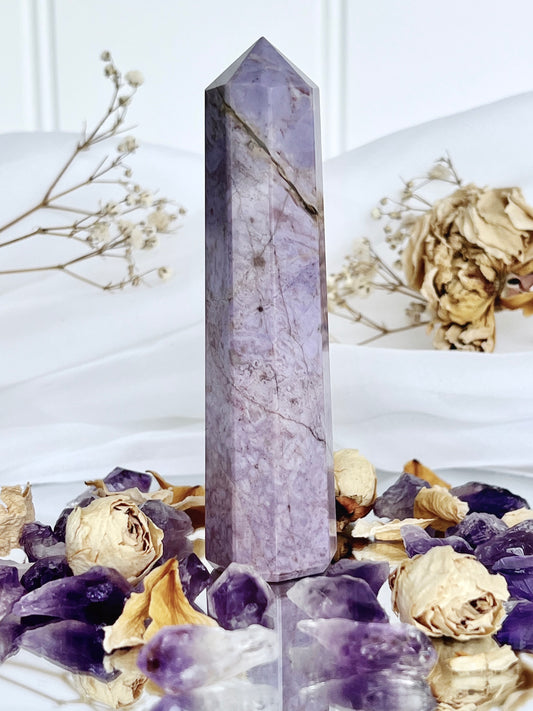 Rare Lavender Jade Tower LJ13