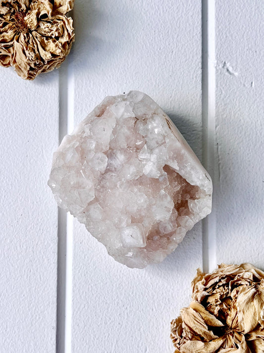 Rare Pink Apophyllite Cluster 6063