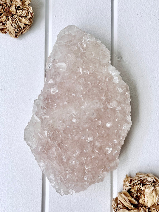 Rare Pink Apophyllite Cluster 6065
