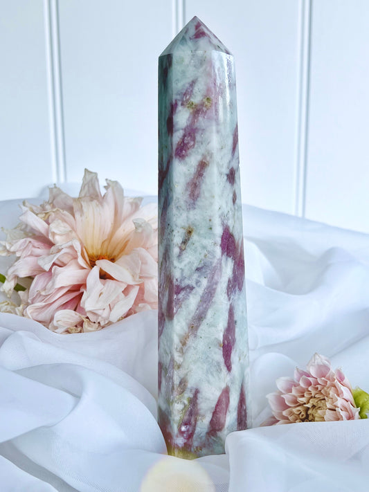 Tall Pink Tourmaline In Quartz Generator 2286