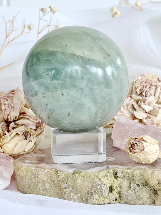 Polished Aquamarine Beryl Sphere 4634