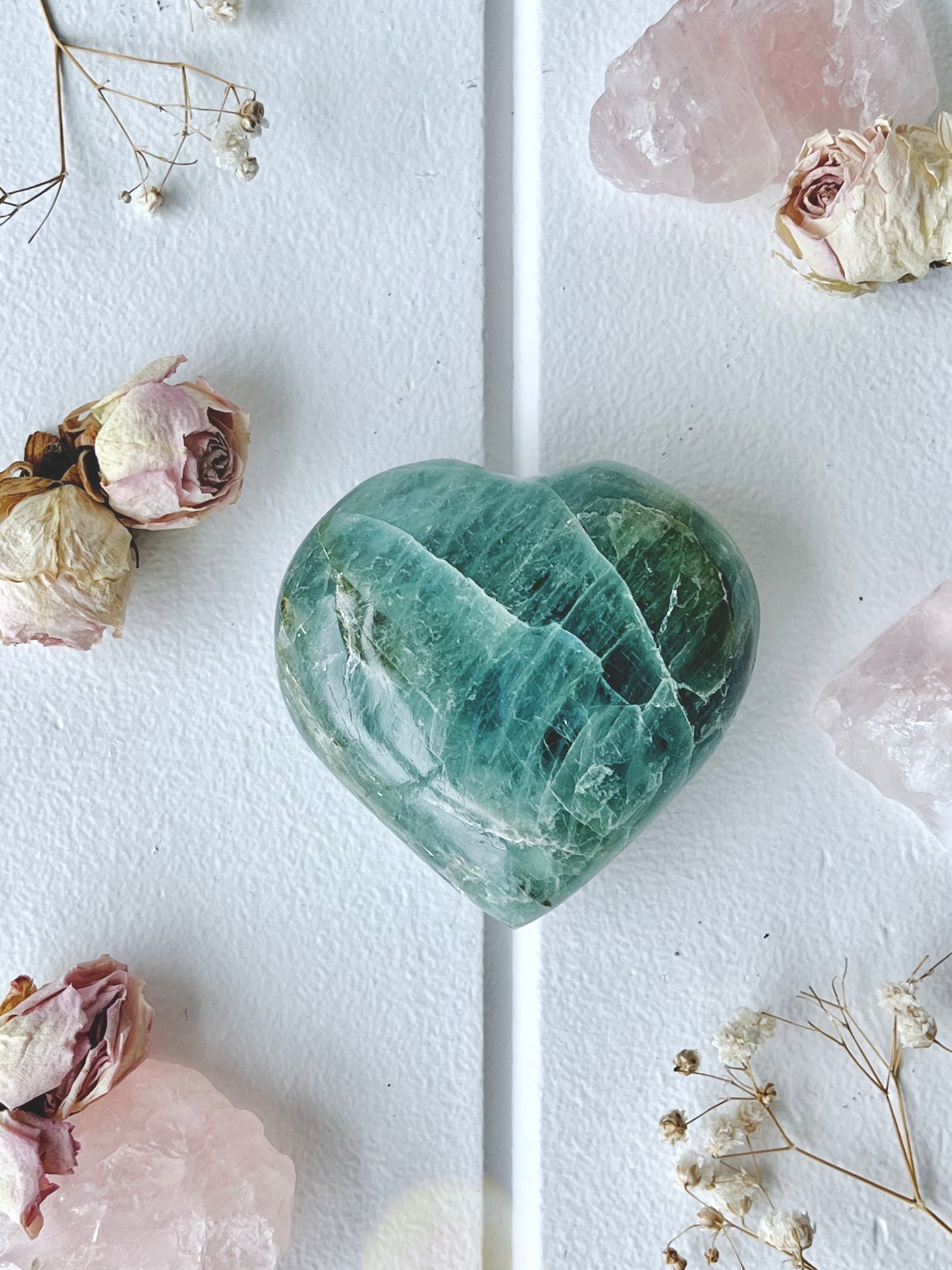 Polished Aquamarine Beryl Heart 4319