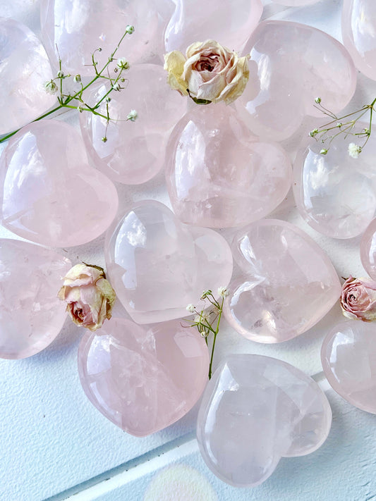 Gemmy Star Rose Quartz Heart