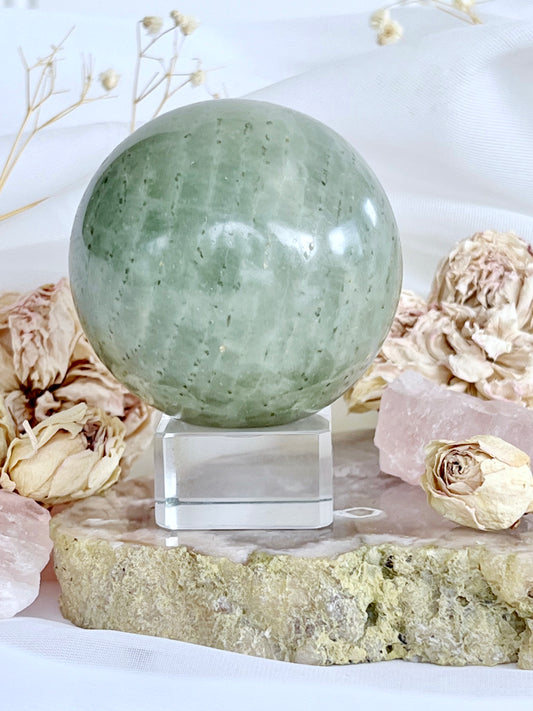 Polished Aquamarine Beryl Sphere 4635