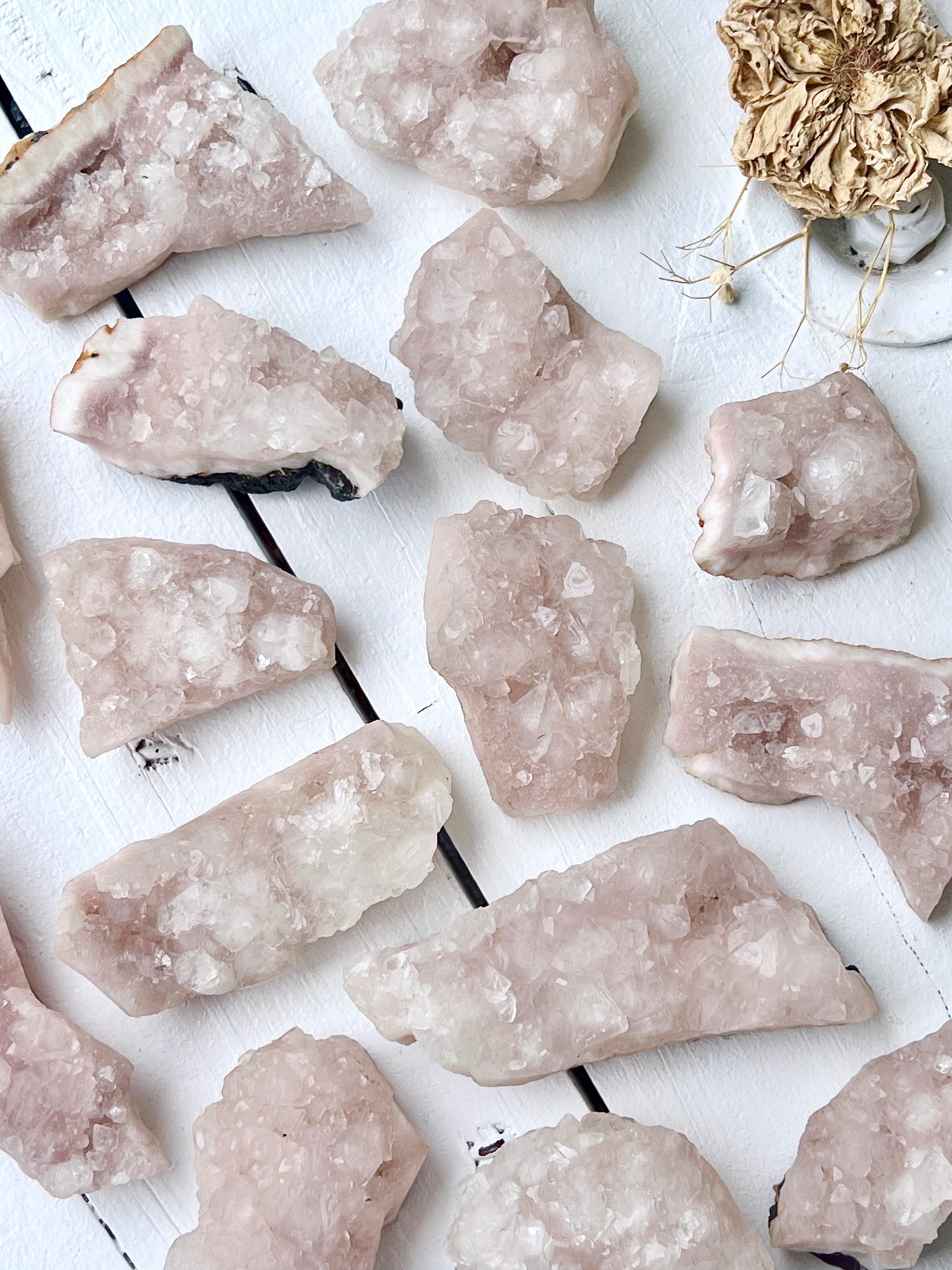 Rare Pink Apophyllite Cluster Mini 6049