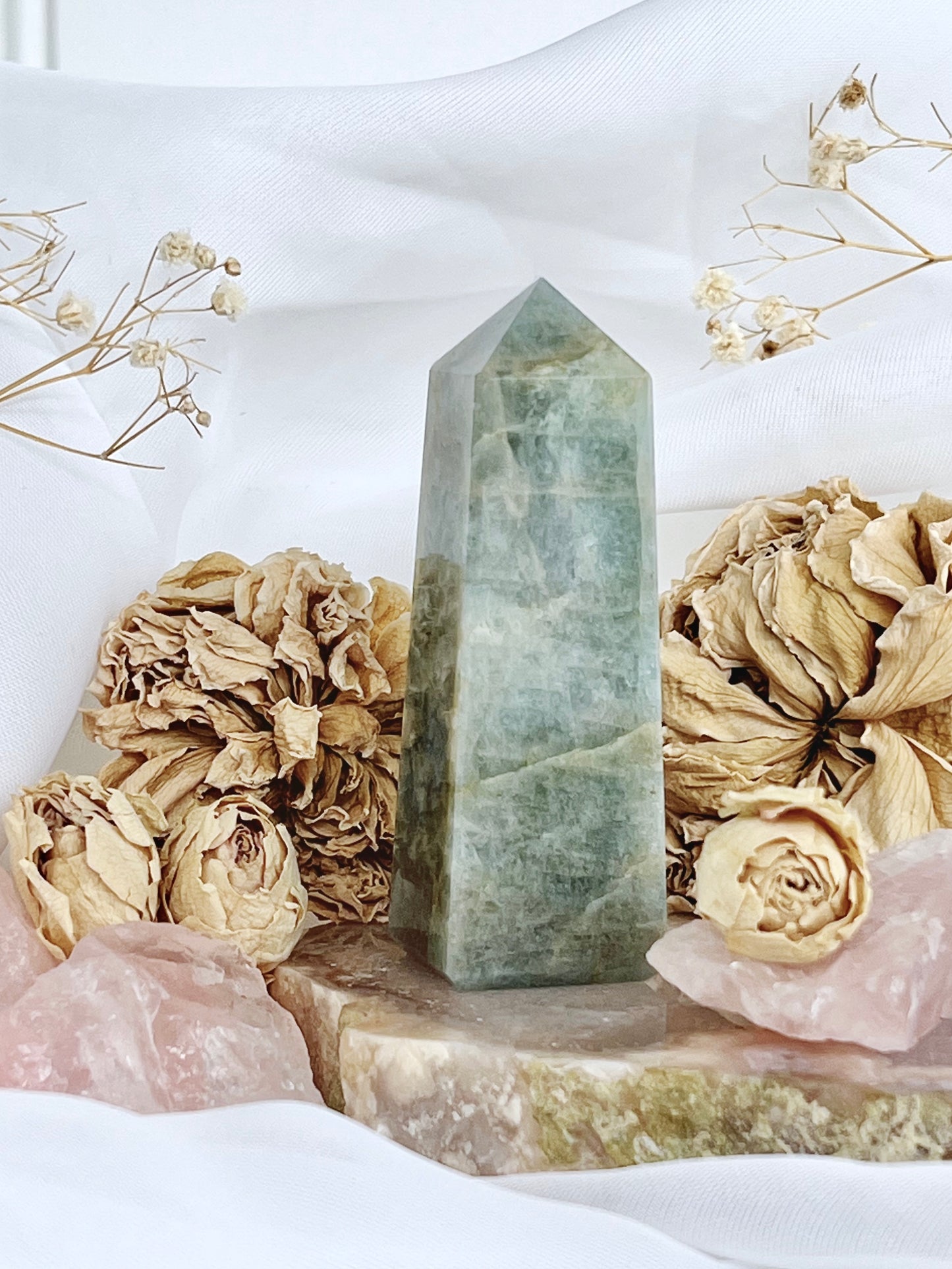 Polished Aquamarine Beryl Obelisk 4691