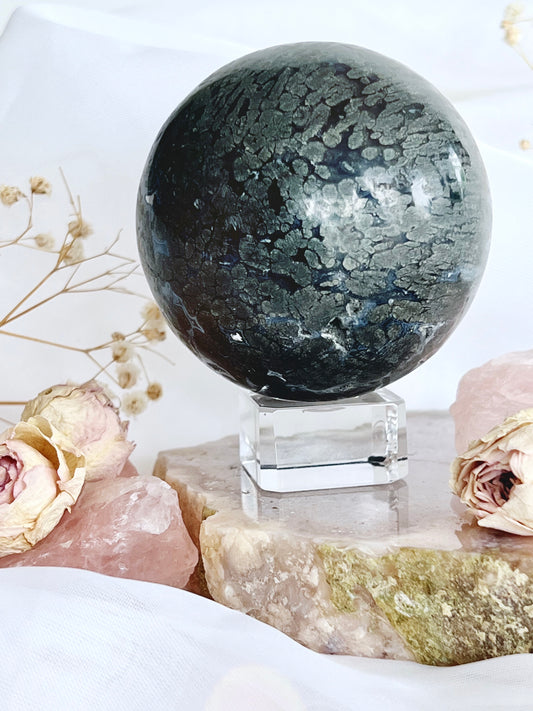 Marcasite in Agate Sphere 4430