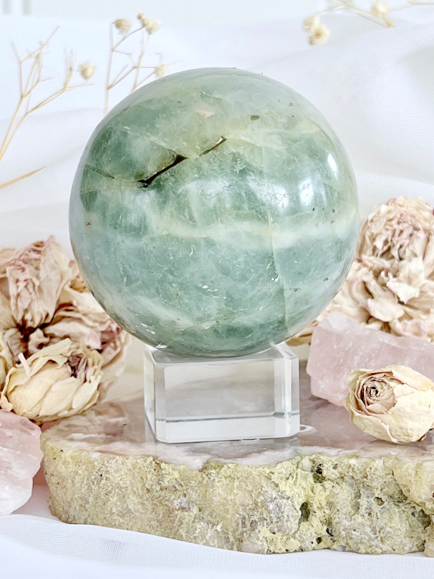 Polished Aquamarine Beryl Sphere 4633