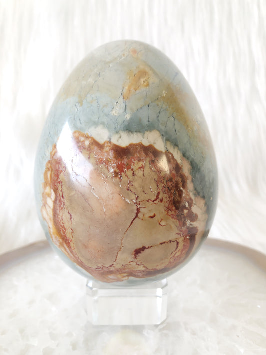 Blue Polychrome Jasper Egg
