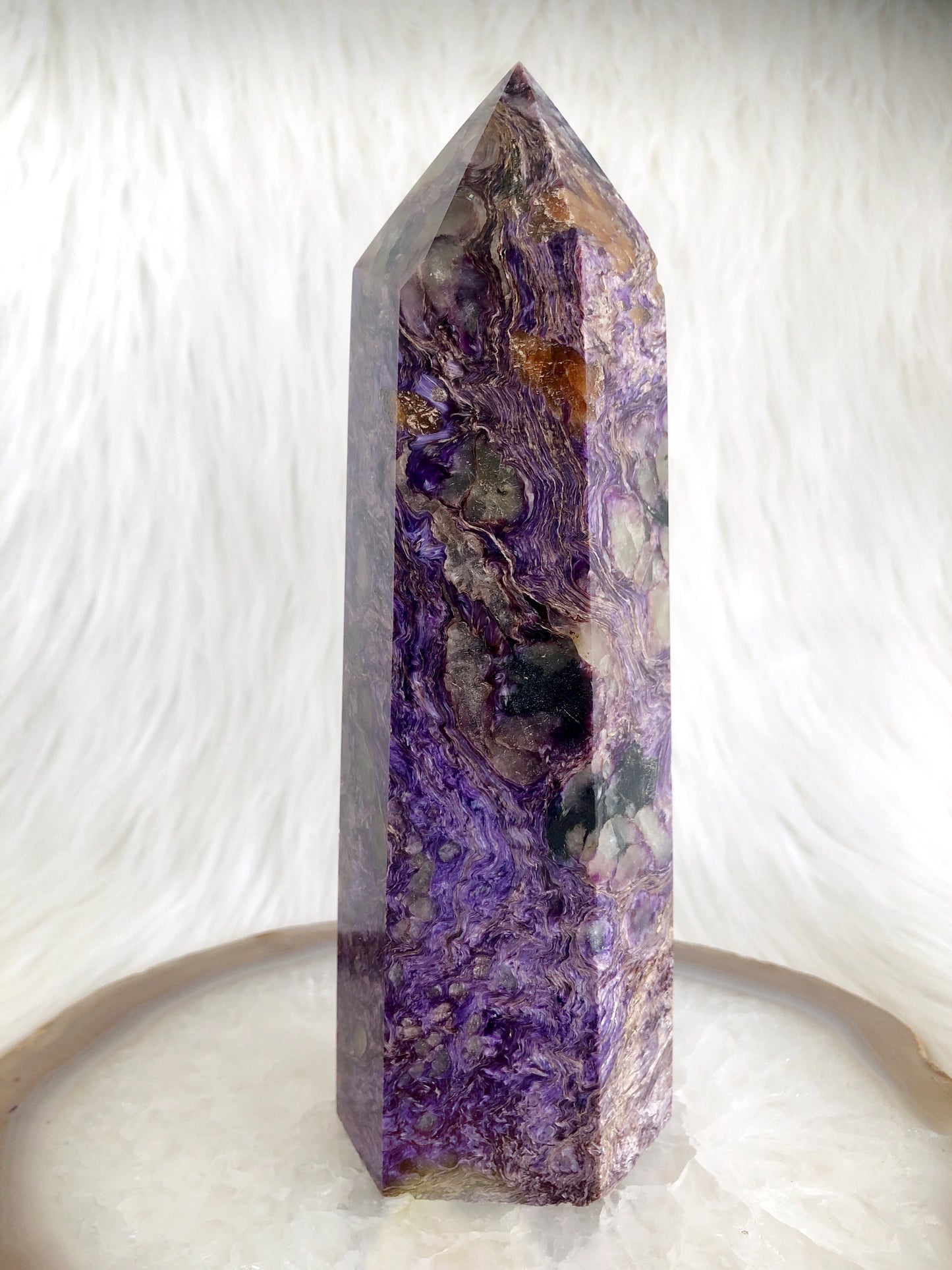 XL Deep Purple Charoite Generator Tower