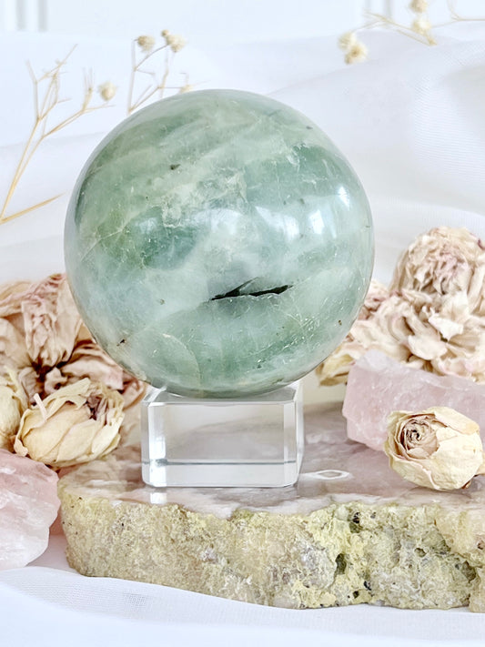 Polished Aquamarine Beryl Sphere 4633