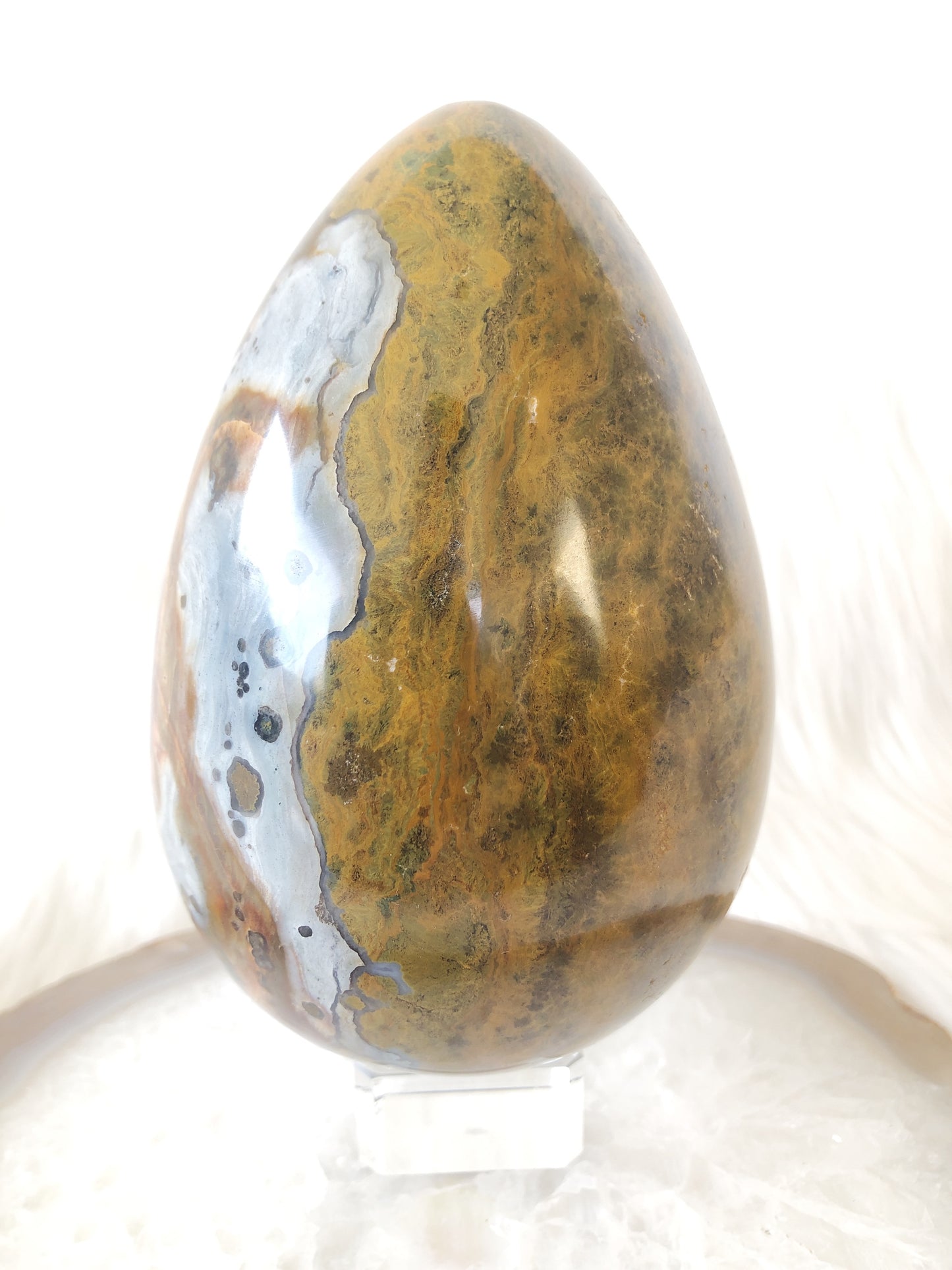Large Phoenix Ocean Jasper Egg