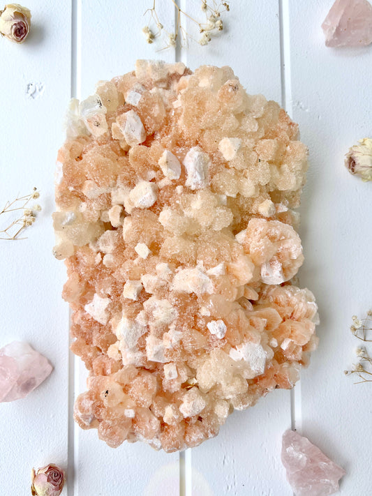 Red Orange Sugar Kissed Sunset Stilbite Cluster
4397