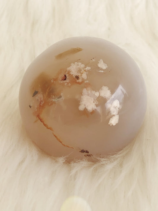 Flower Agate Sphere