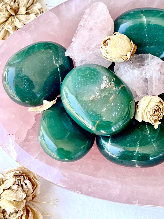 Nephrite Jade Palm Stones