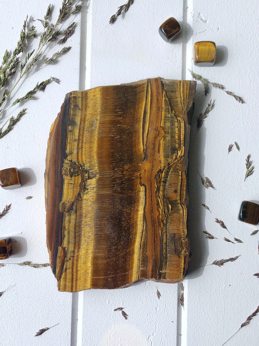 Flashy Tigers Eye Slab