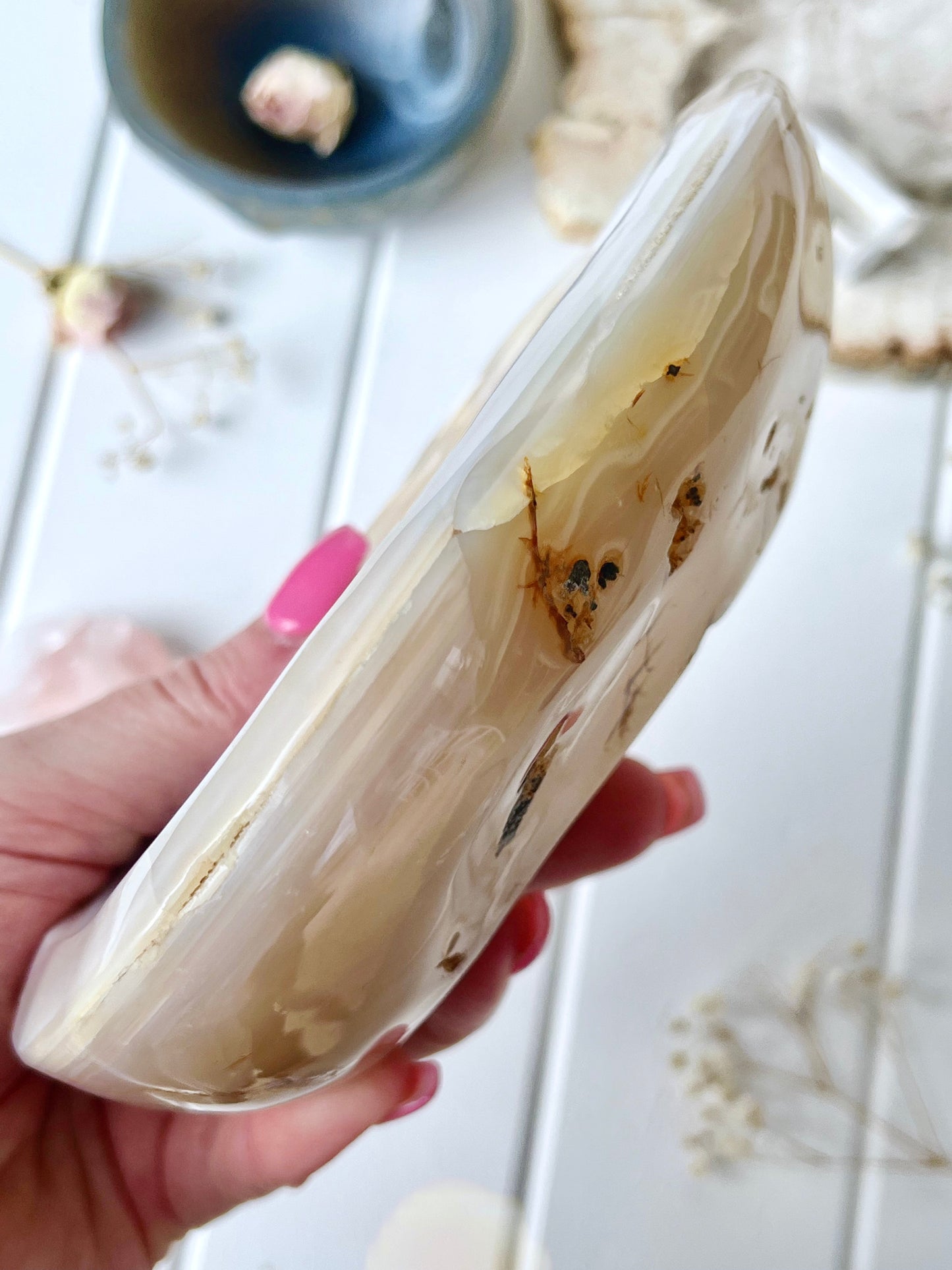 1kg Pastel Banded Agate Bowl 4323