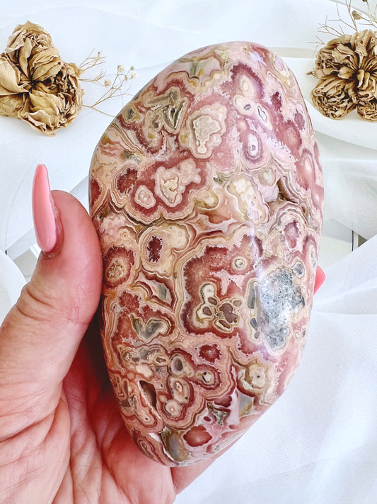 Rhodochrosite & Pyrite Freeform 4827