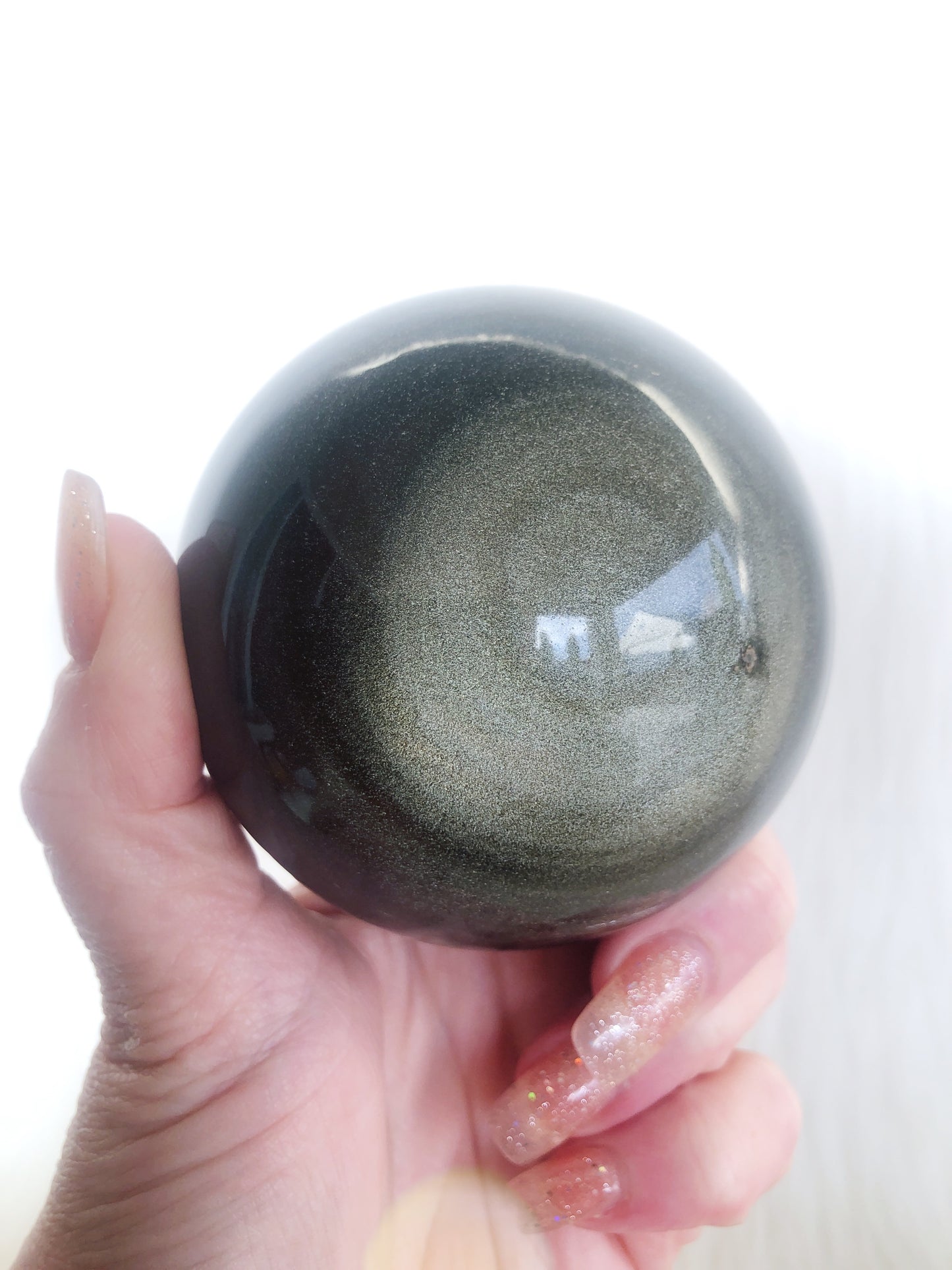 Large Gold Sheen Obsidian Sphere