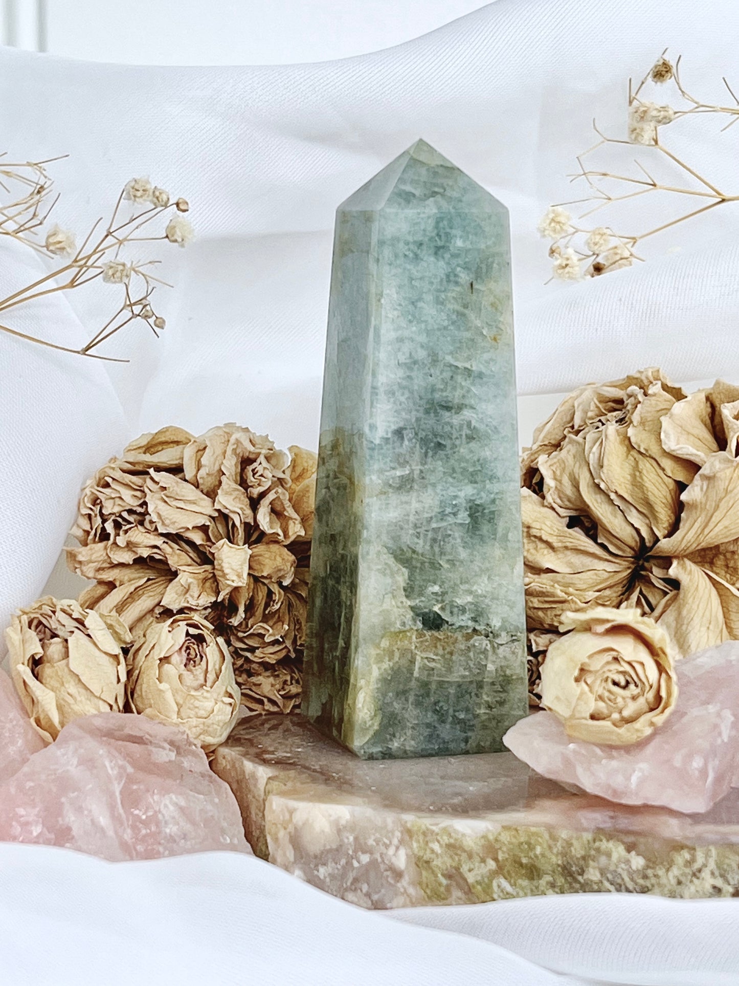 Polished Aquamarine Beryl Obelisk 4689
