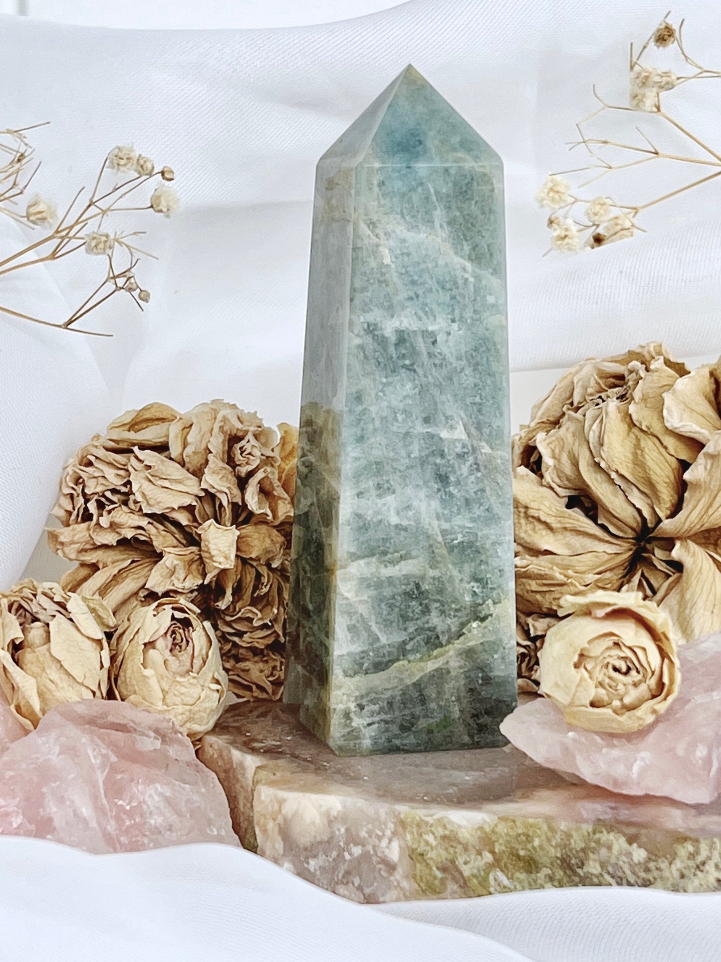 Polished Aquamarine Beryl Obelisk 4688