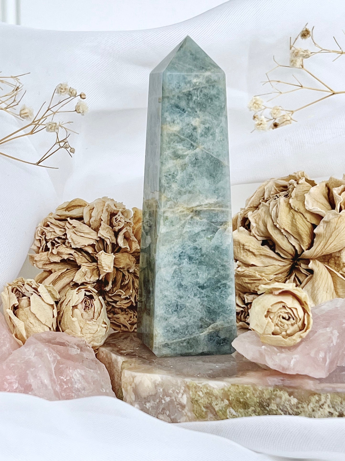 Polished Aquamarine Beryl Obelisk 4685