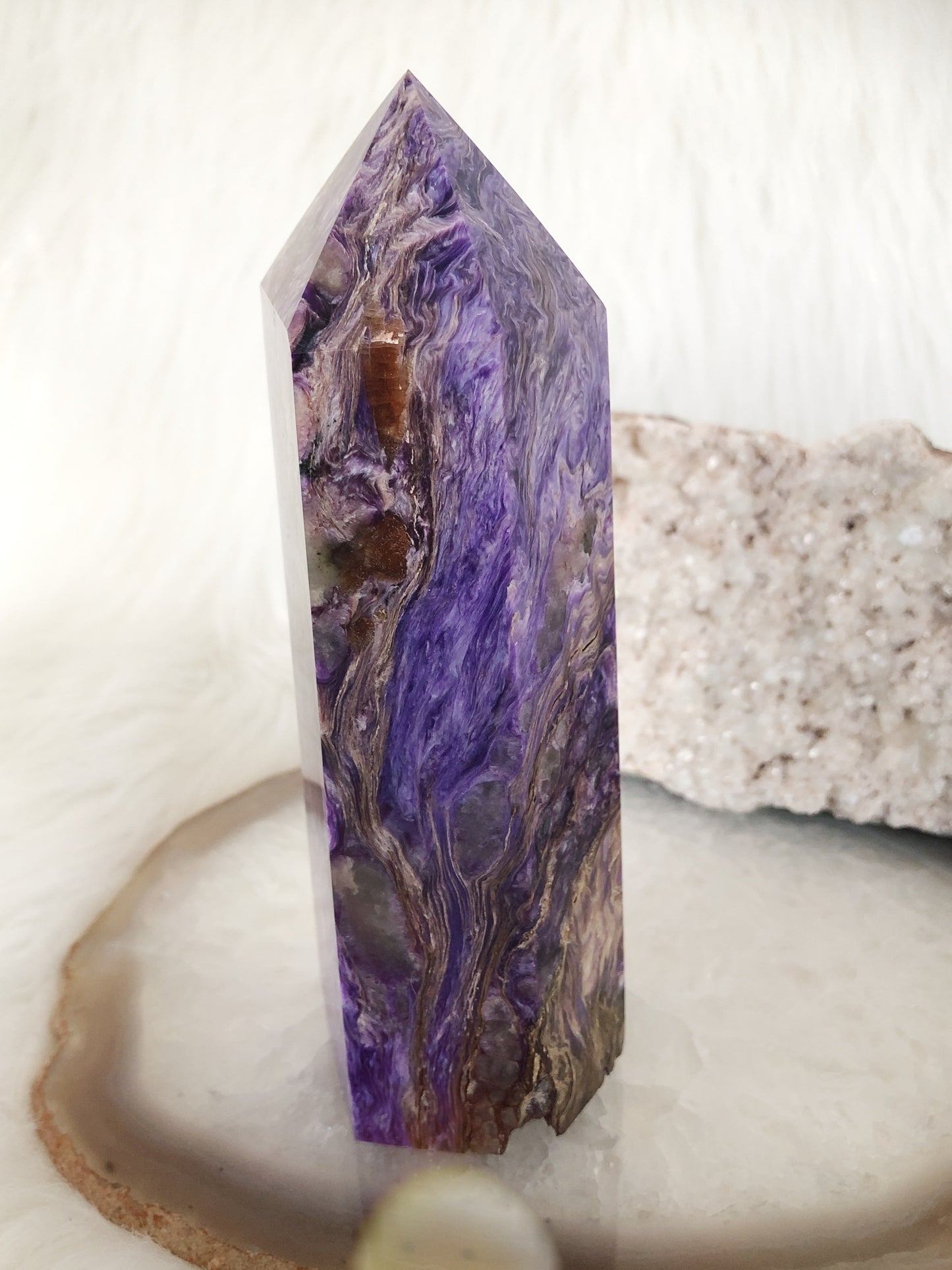 XL Rich Purple Charoite Generator Tower
