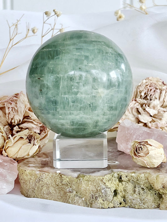 Polished Aquamarine Beryl Sphere 4632