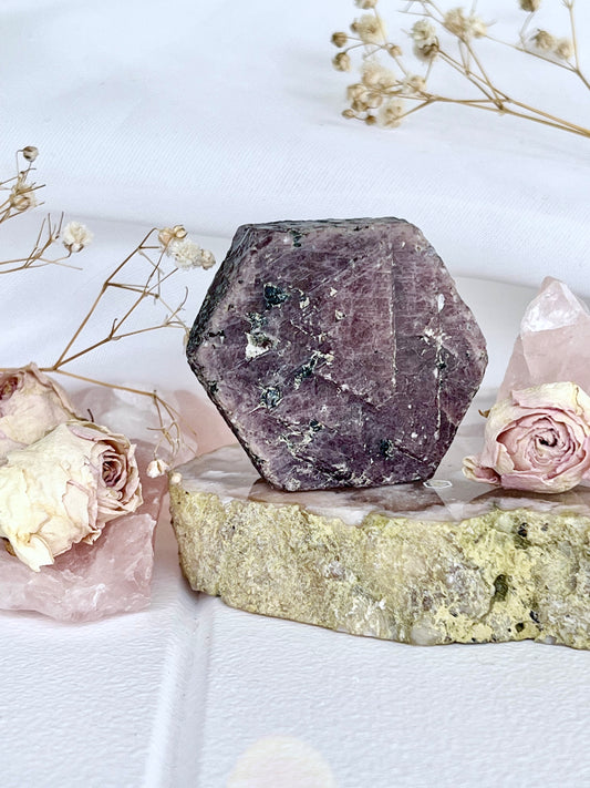 Natural Record Keeper Ruby Hexagon R1