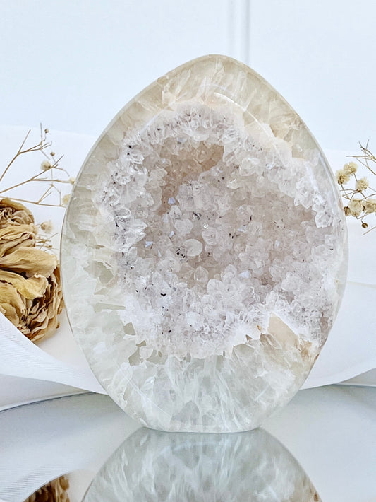 Agate Druzy Geode Flame 4712