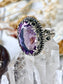‘The Twilight Crown of Amethyst’ Oval Rose de France Amethyst Ring 925