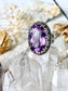 ‘The Twilight Crown of Amethyst’ Oval Rose de France Amethyst Ring 925