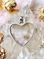 Flower Agate Heart SS 925 Pendent FAP1