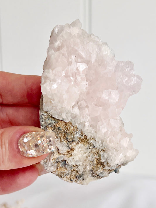UV Reactive Pink Calcite Bearing Manganese Cluster BC1