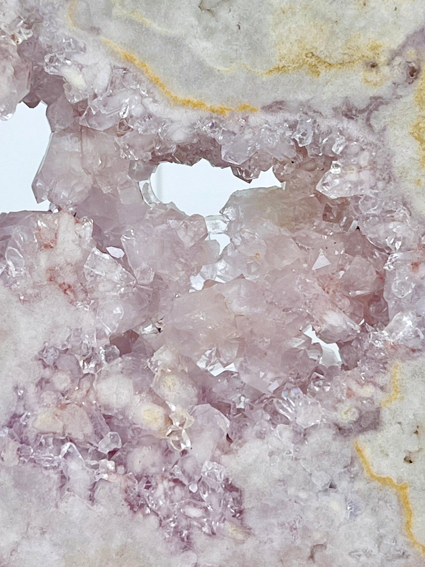 ‘Camilla’ Pink Amethyst Moon On Stand PAM2