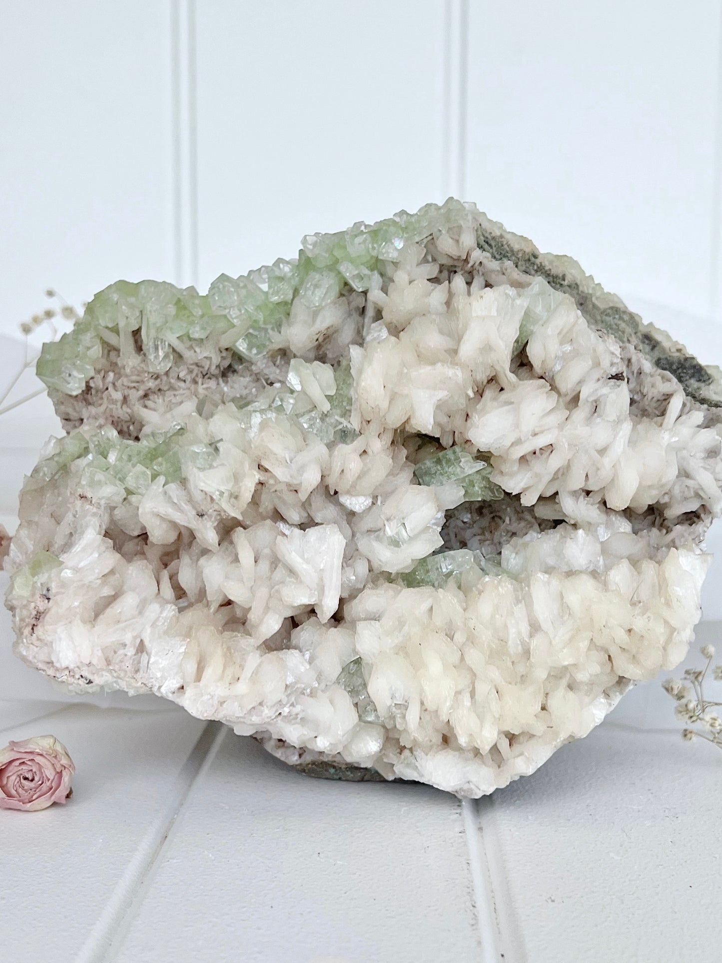 ‘Whispers Of Light’ 2.3kg Green Diamond Apophyllite Cluster 4164