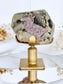 ‘Thea’ Amethyst & Goethite On Calcite With Stand CAG1