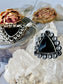 ‘Hlin’ Black Tourmaline, Black Spinel & Clear Quartz Protection Amulet Pendent 925