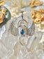 ‘Wings of Atlantis’ Ocean Kyanite & Angel Wings Talisman Pendant