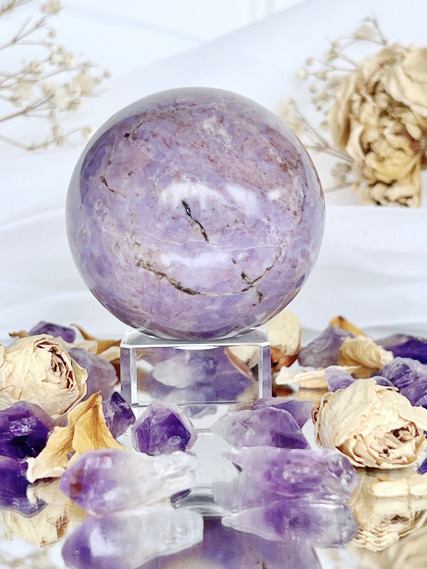Rare Lavender Jade Sphere LJ29