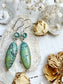 ‘Chepi’ Turquoise & Emerald Green Kyanite Earrings 925 TE1