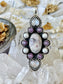The Elysian Talisman: Whisper of Serenity’ Hyacinth Jasper, Moonstone, Ruby & Pearl Pendent
HJP3 925