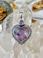 ‘The Oracle Crown’ Faceted Trapiche Amethyst Talisman Pendent 925