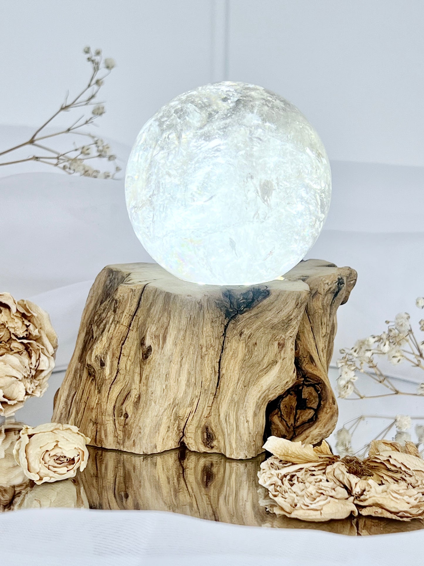 Enchanted Forest Wooden USB White Light Stand LS5